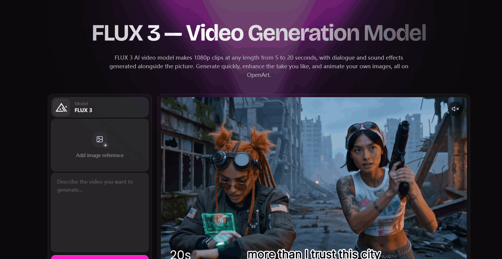 FLUX 3 Video