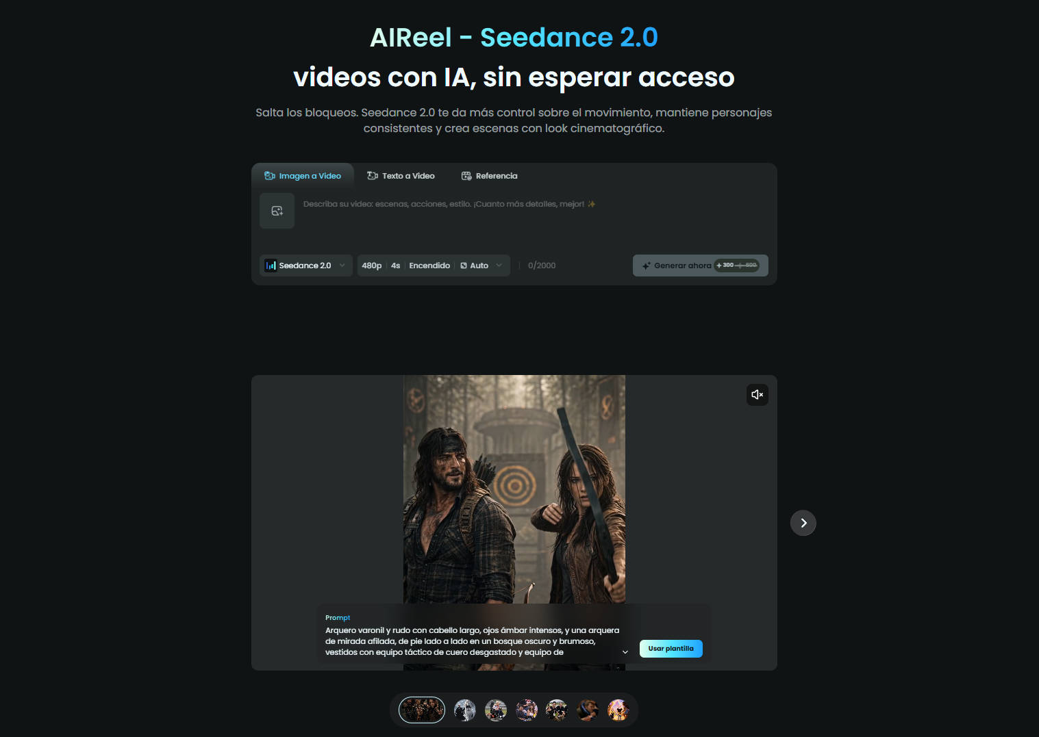 IA imagen a video sin censura - Seedance