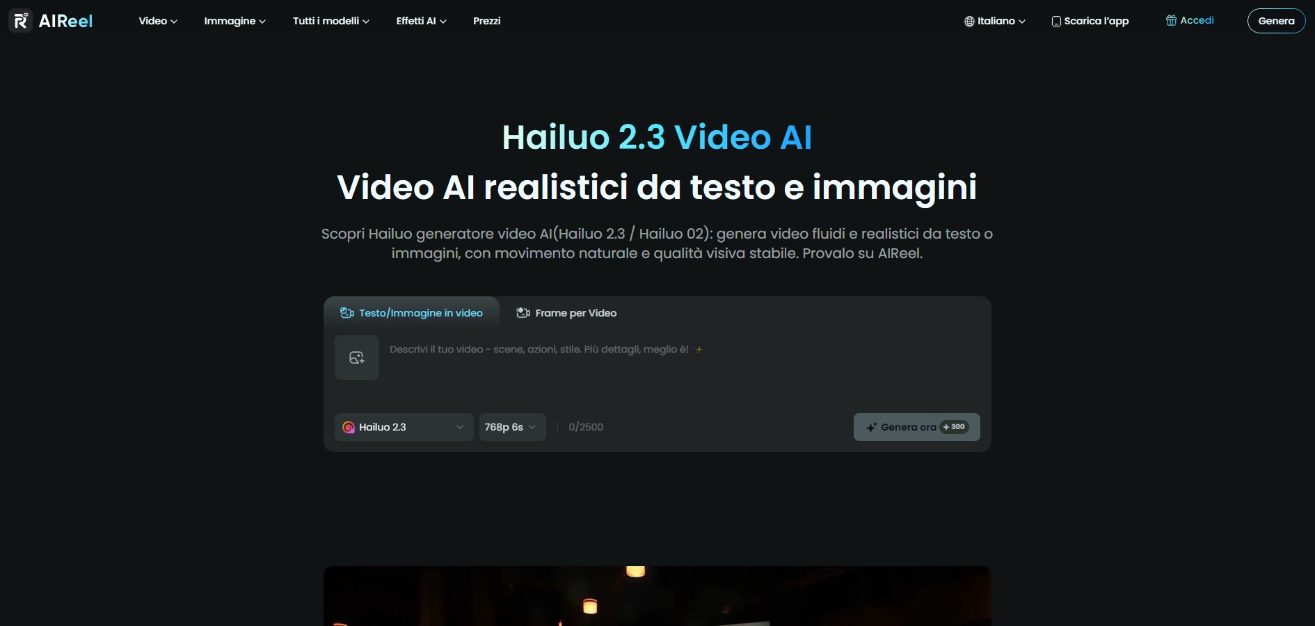 Hailuo — per movimenti più realistici