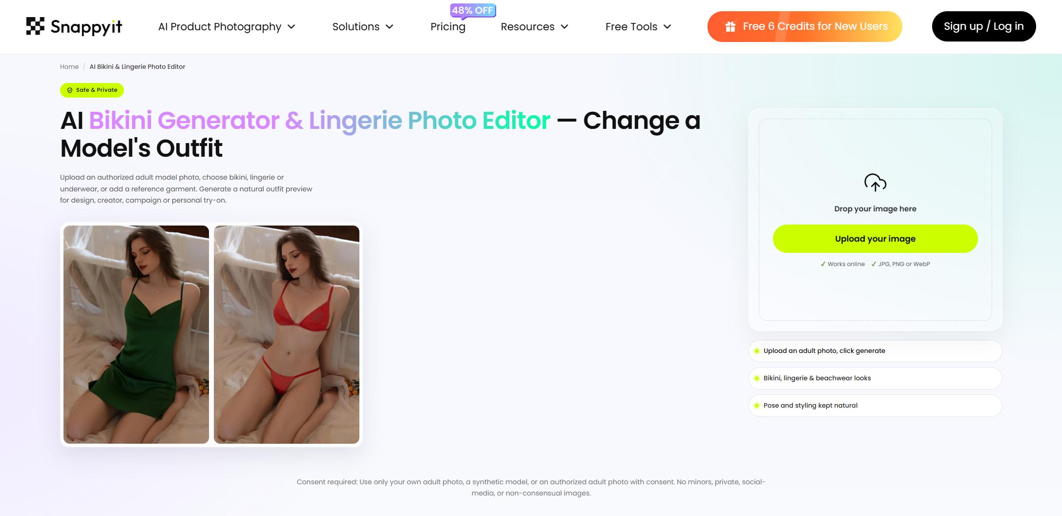 snappy ai bikini photo editing