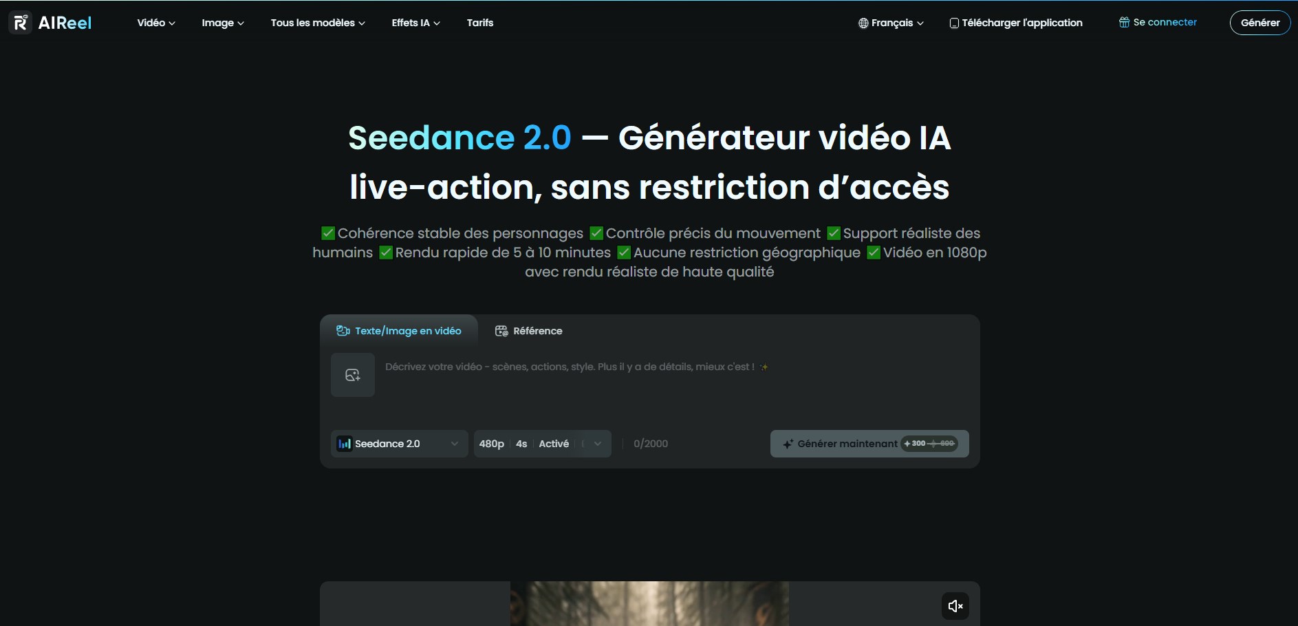 Seedance — pour des vidéos à partir de photos plus cinématographiques