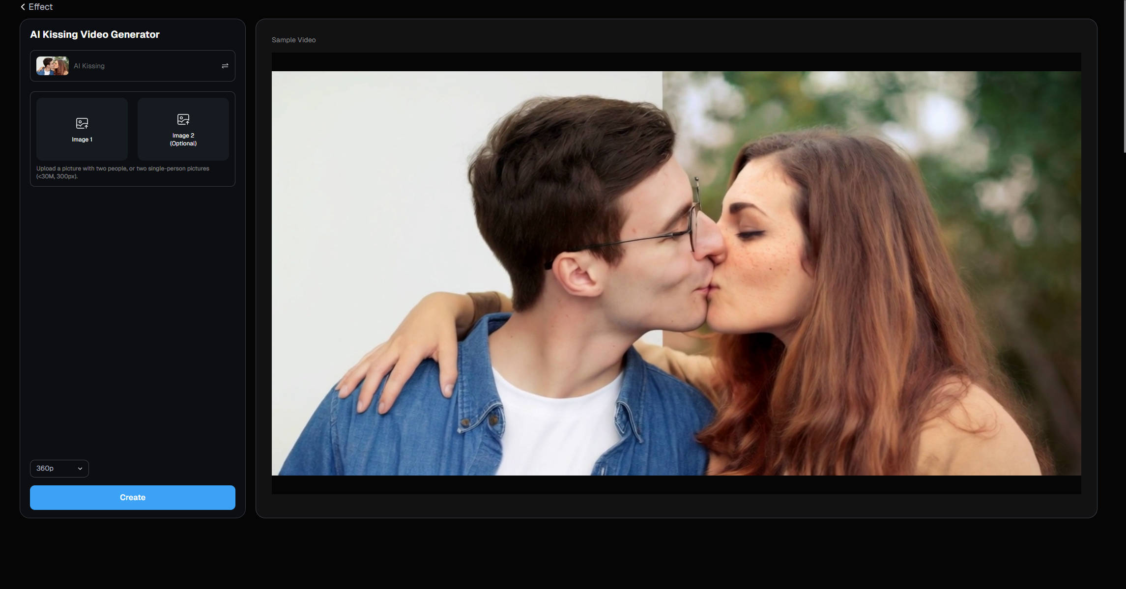 DeeVid AI Kissing Video Generator