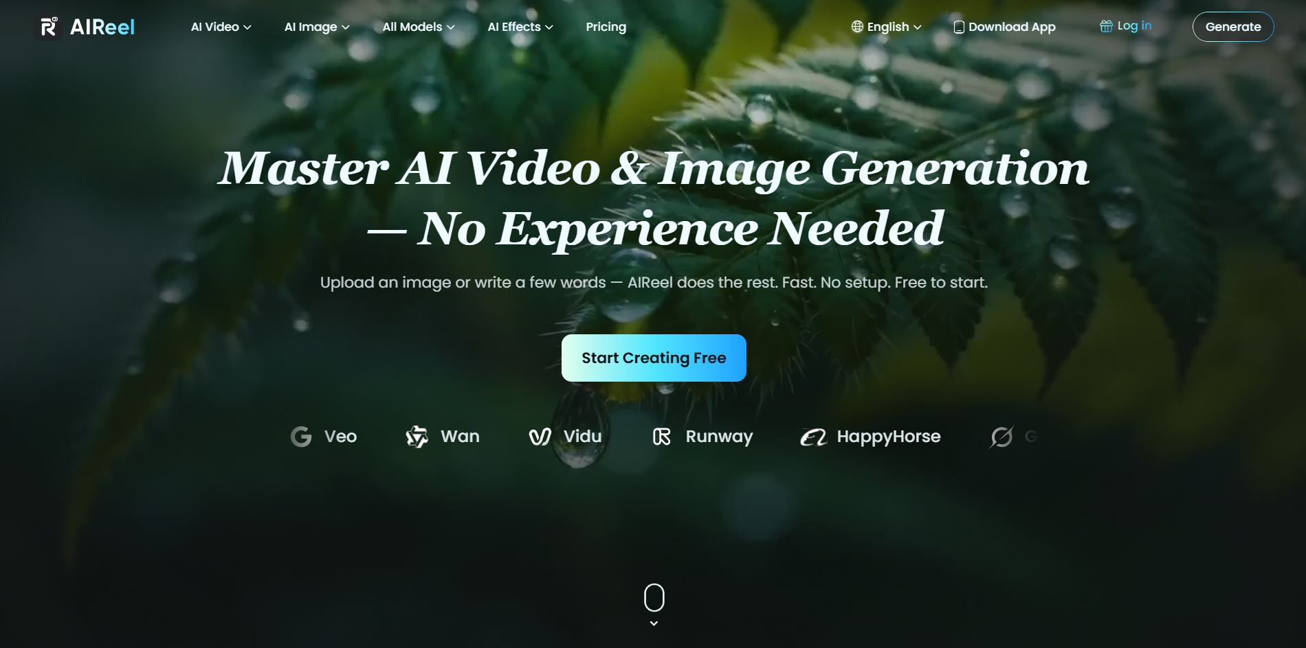 aireel ai video generator